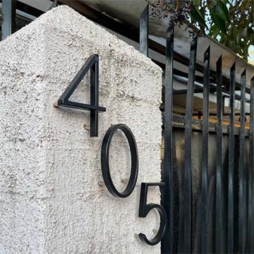 home number decoration