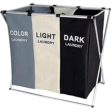 3-color laundry basket