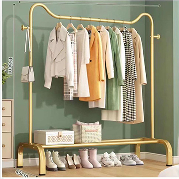 Multifunctional metal clothes rack