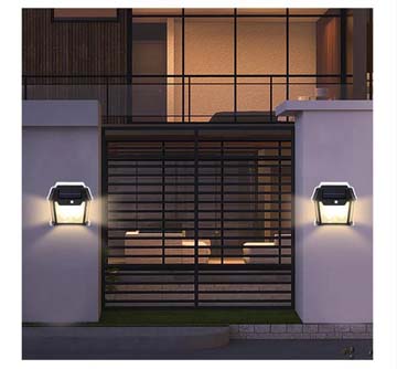 Solar-powered outdoor lighting