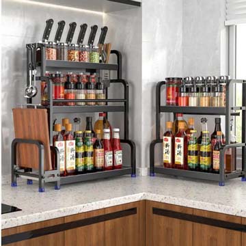 Rack for arranging spices and cans