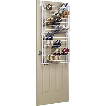 Shoe rack above the door