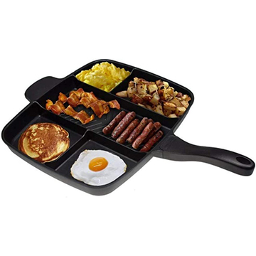 Non-stick divided grill pan